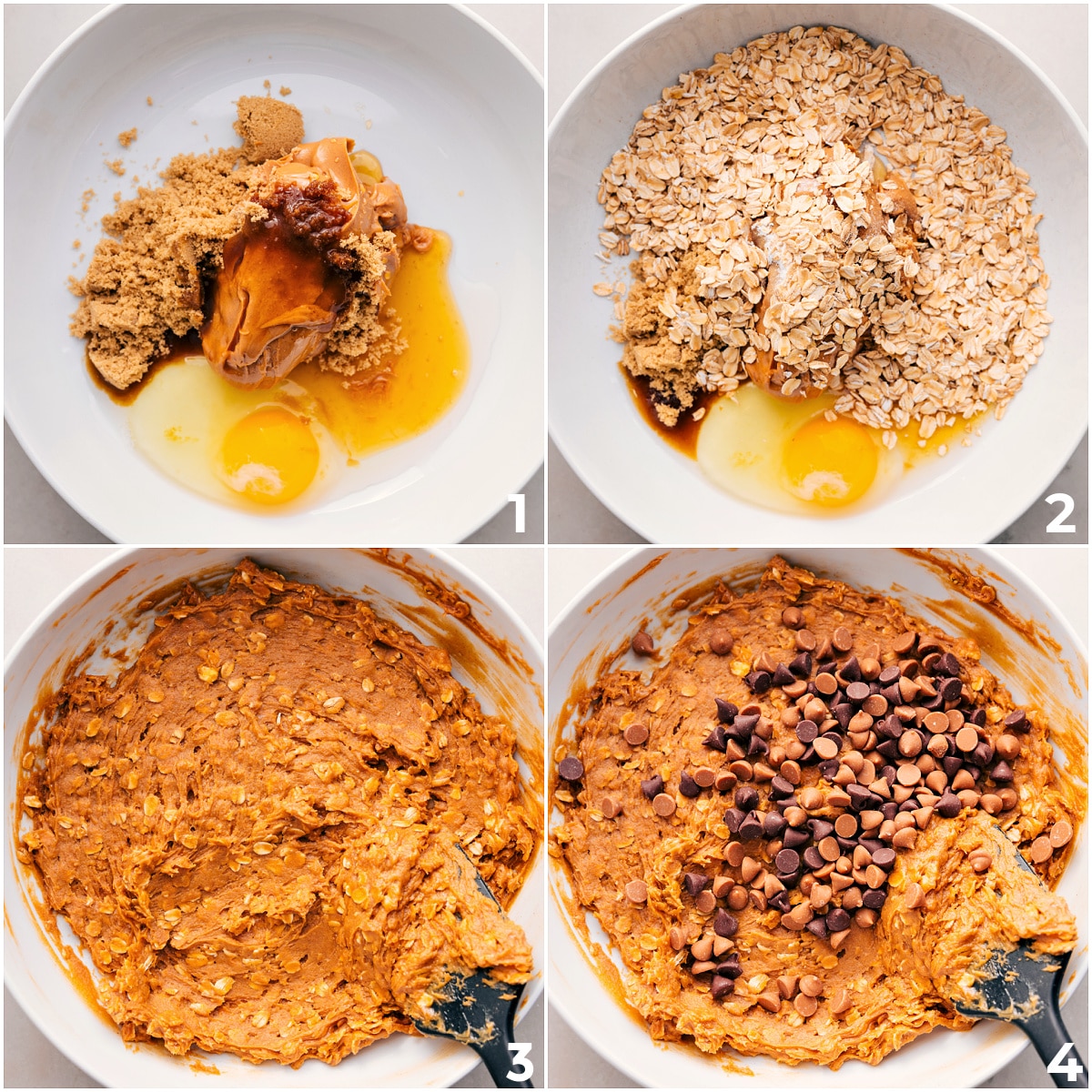 How To Make Healthy Breakfast Cookies All the ingredients mixed in one bowl for these healthy breakfast cookies.