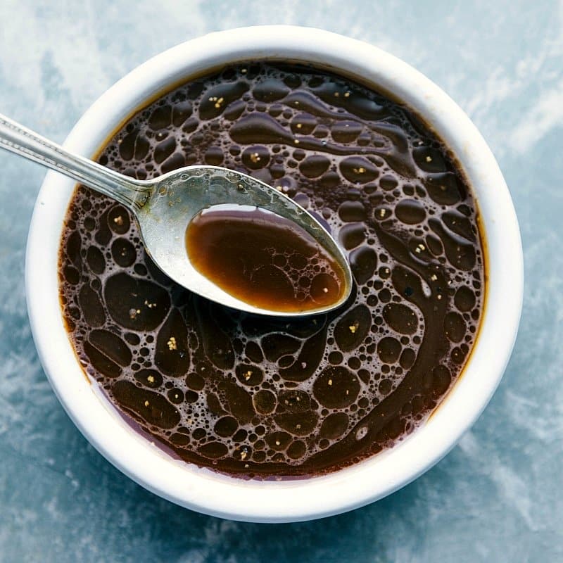 Homemade Sauce for Chow Mein - Rich and Flavorful The delicious homemade sauce prepared to go over the recipe.