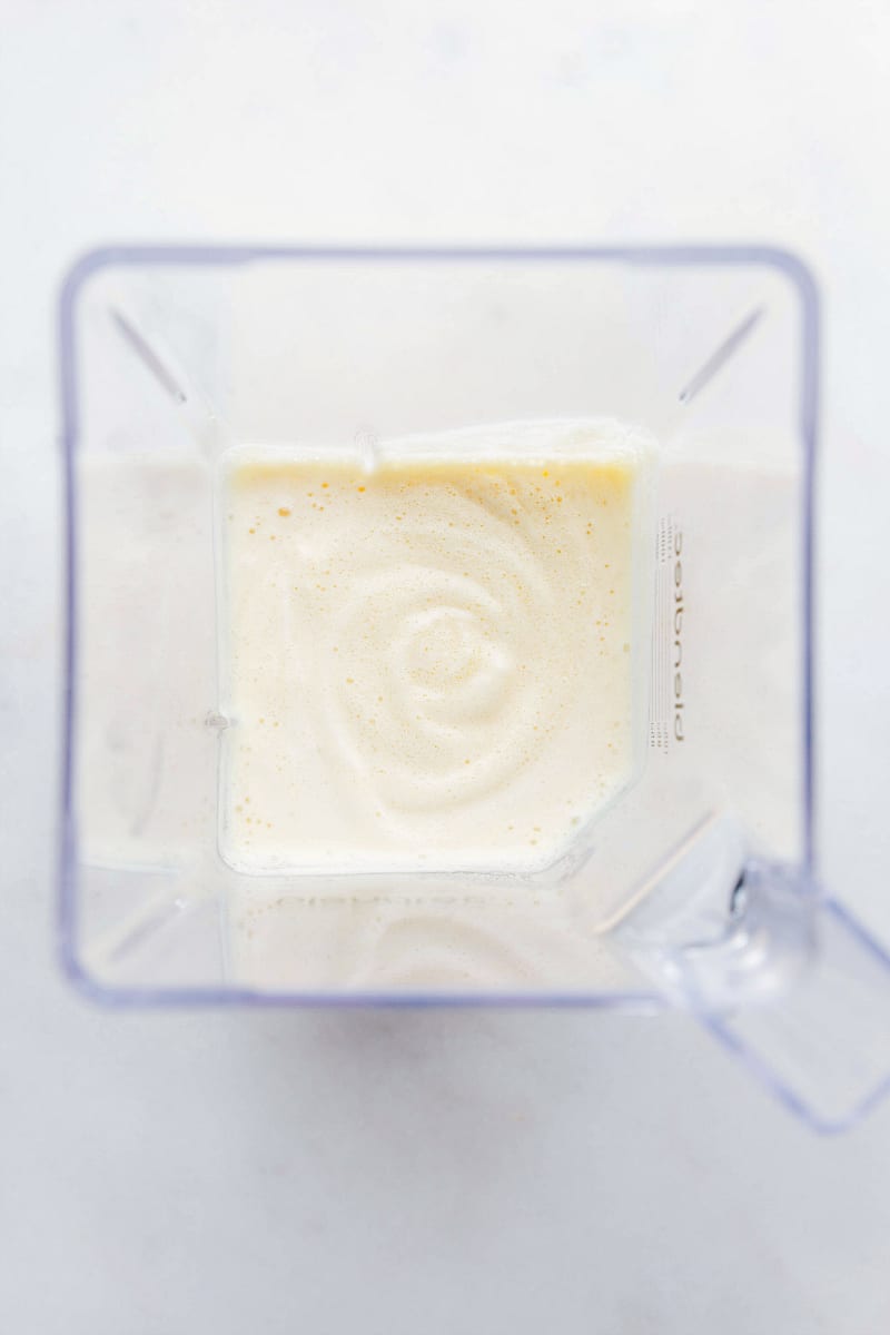 Orange Julius recipe Blended Orange Julius still in the blender.