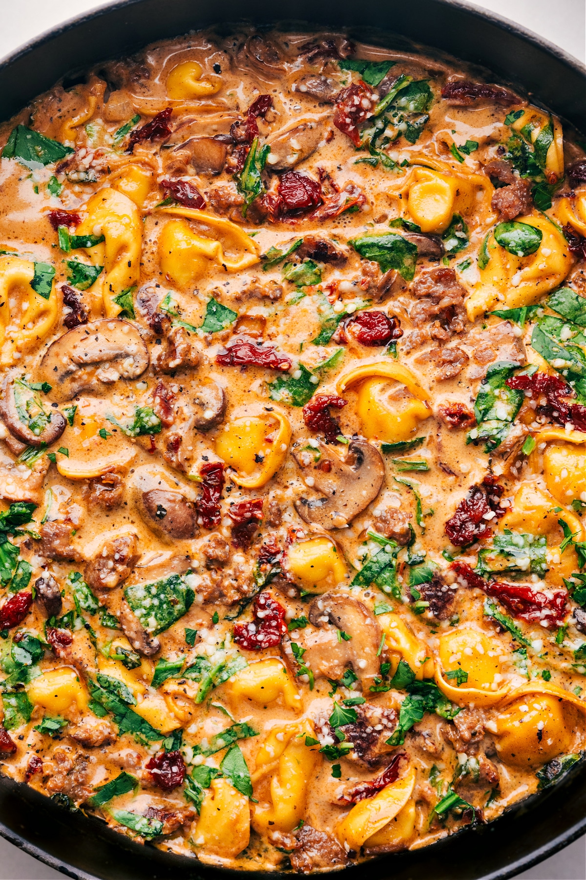 The Best Sausage Tortellini Bake Sausage Tortellini Bake ready to be enjoyed.