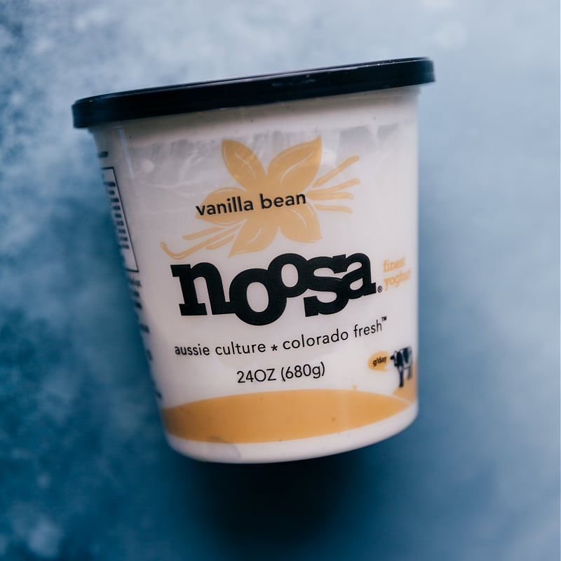 Noosa Frozen Yogurt Yogurt container used in the recipe.