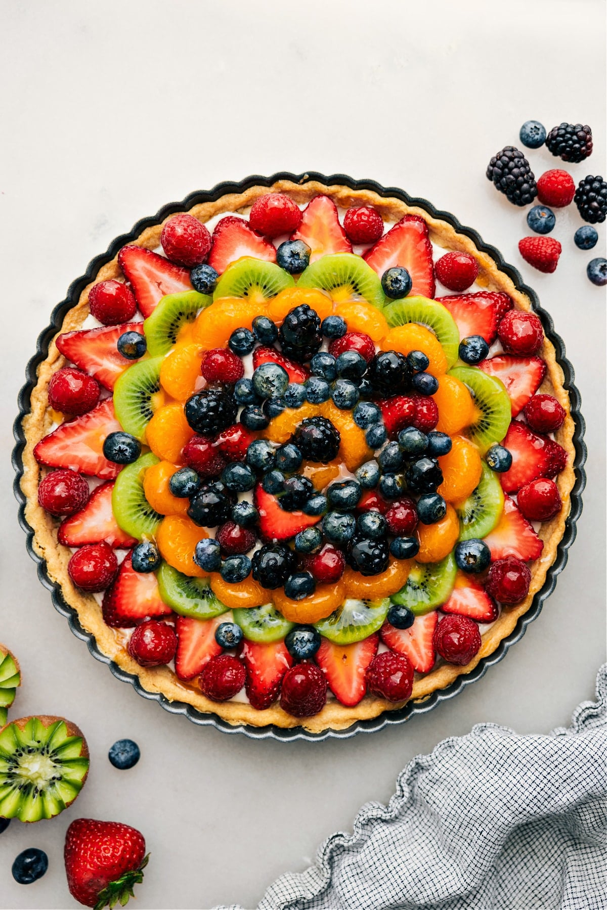 The Best Fruit Pizza Recipe Fruit Pizza Recipe with a sweet glaze—slice and enjoy!