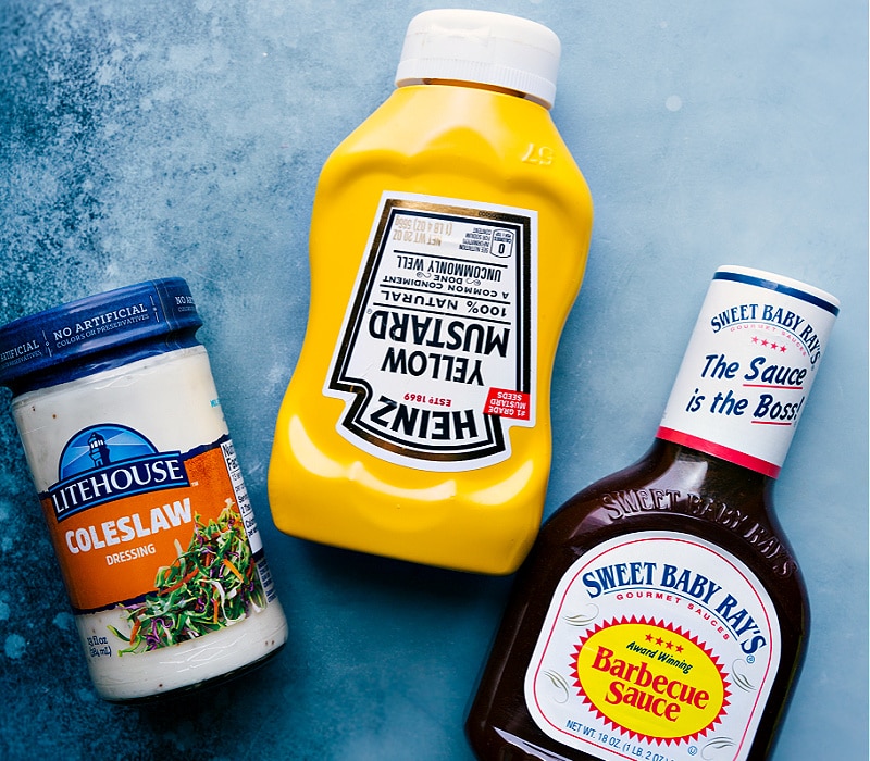 This Chick-Fil-A Sauce recipe has only three ingredients and can be easily made right at home! This addictive sauce is ultra creamy with a sweet, tangy flavor and a hint of smokiness. Recipe via ChelseasMessyApron #side #dip #best #quick #easy #simple #chickfila #sauce Image of the three ingredients used in Chick-Fil-A Sauce