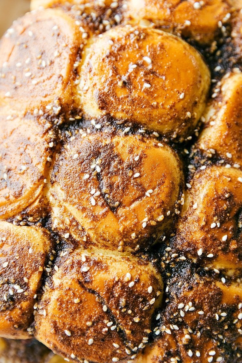 The Best French Dip Sliders French Dip sliders all in a pan fresh out of the oven.