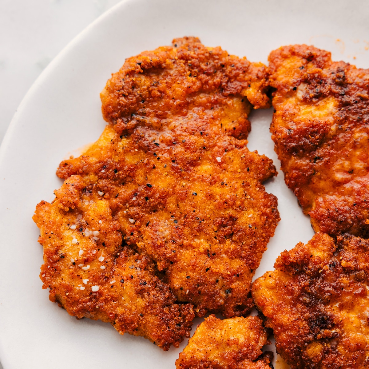 Fried Chicken For Lemon Parmesan Chicken Fry the meat until it's cooked through and ready to be added back to the dish.