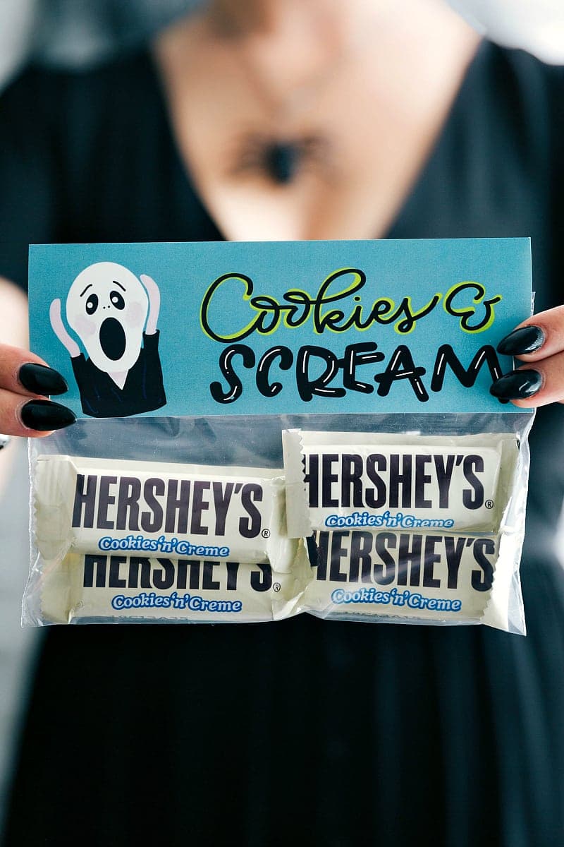 Cookies And Scream Free Halloween Treat Bag Toppers: