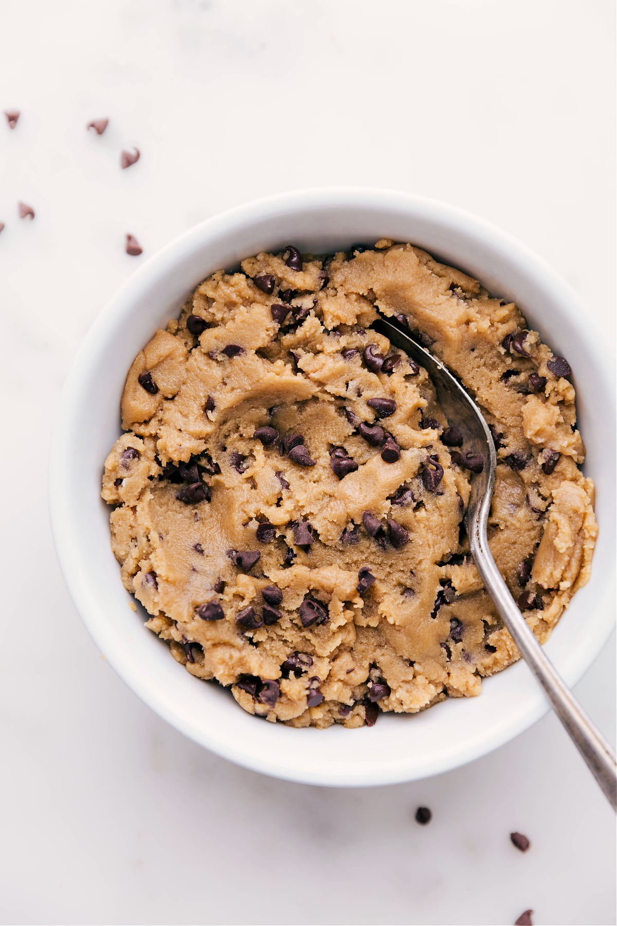 Edible Cookie Dough Recipe in a bowl ready to be enjoyed.