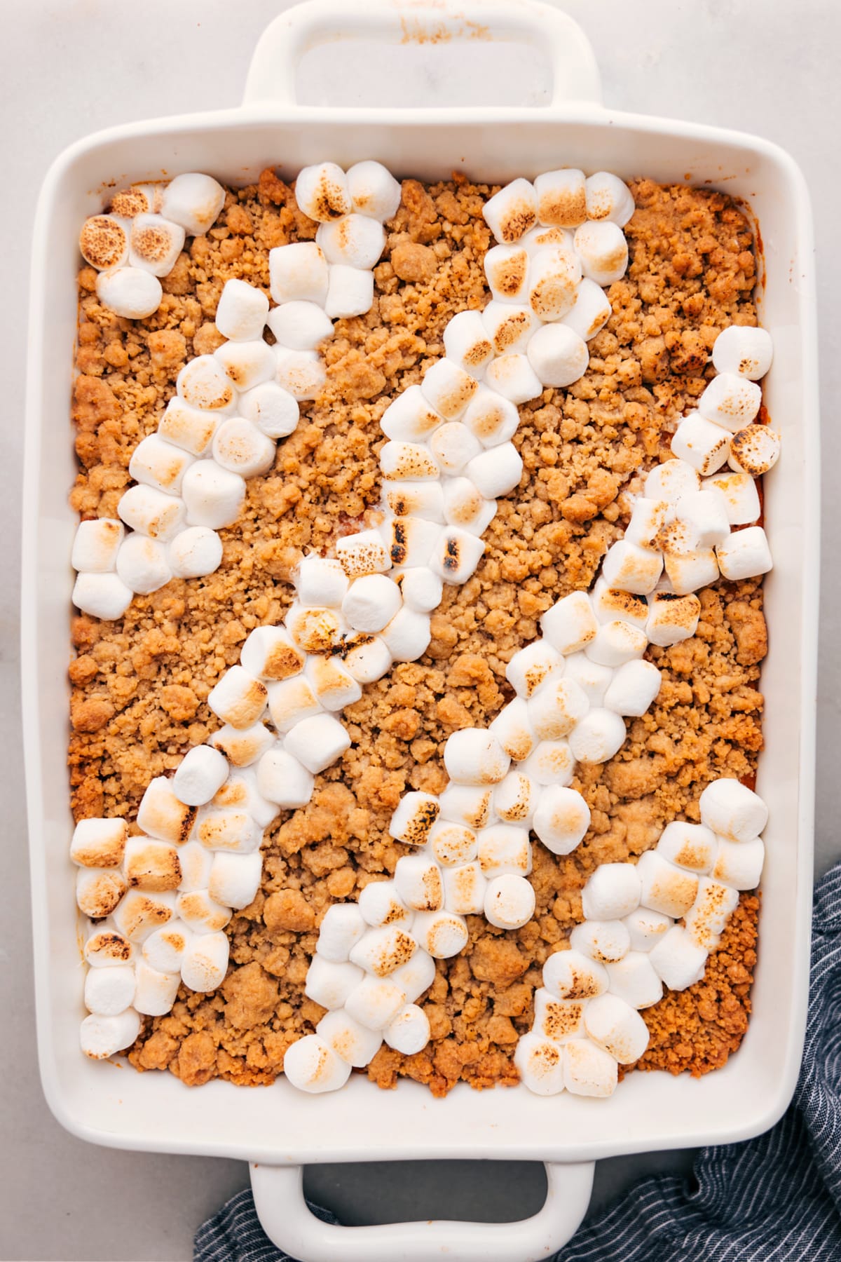 The Best Side Dish Ever: Sweet Potato Casserole The side dish with both topping options on it fresh out of the oven.