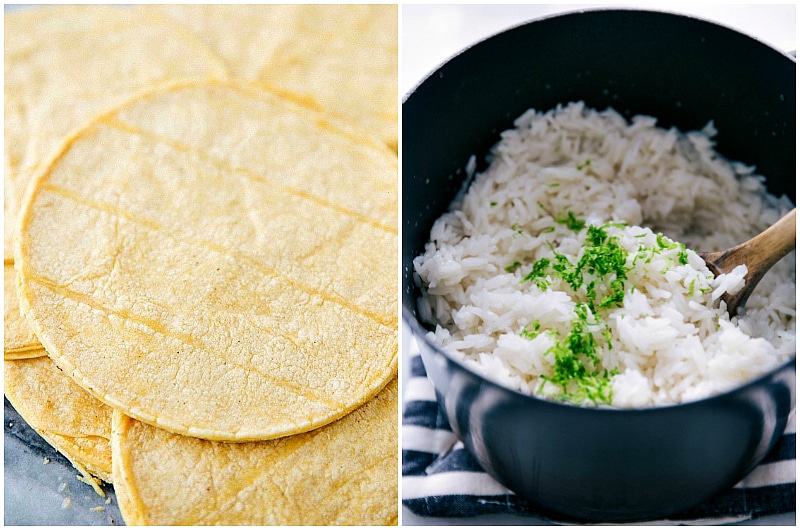 Serve Vegetarian Fajitas in a tortilla or over rice! Vegetarian Fajitas prep