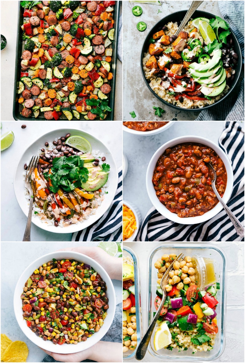 Here are some other recipes that you can try now that you are expert bell pepper slicers. Now you never have to question how to slice them again! Collage of recipes using bell peppers
