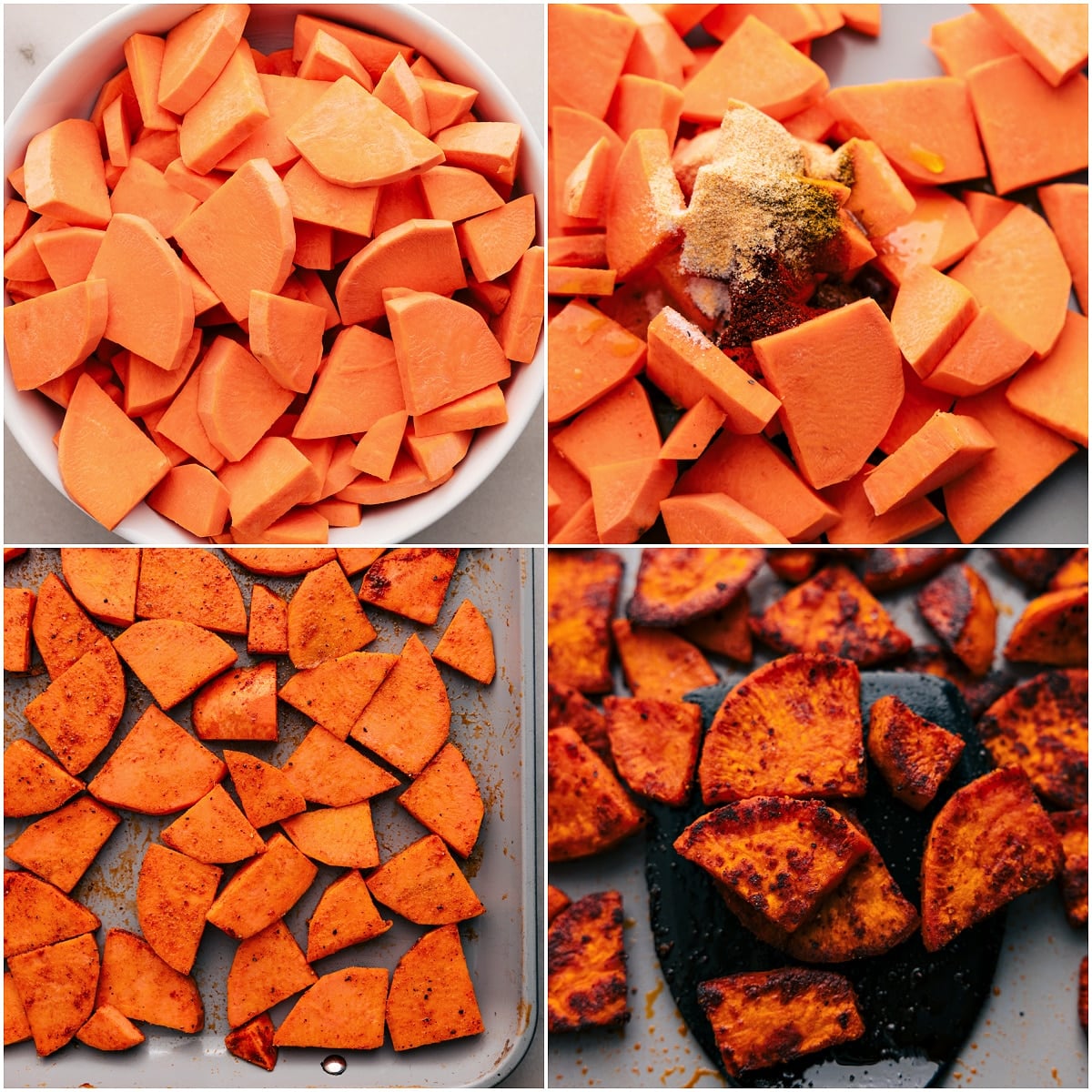 The Best Roasted Sweet Potatoes To Top Bowls Season and roast sweet potatoes for these BBQ chicken bowls.