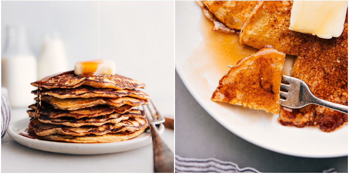The Ultimate Breakfast: Old-Fashioned Pancake Recipe Delicious Homemade Old-Fashioned Pancake Recipe with maple syrup