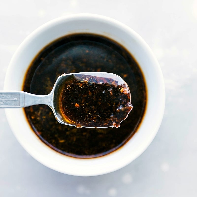 Flavor Fusion: Rich Sauce Ready to Enhance and Unite Dish Ingredients Delicious sauce prepared to complement and tie together all the flavors of the dish.