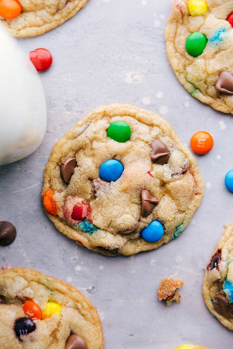 Ready-to-Eat Perfectly Baked M&M Cookies Delicious and perfectly baked M&M cookie recipe, fresh from the oven and ready to eat.