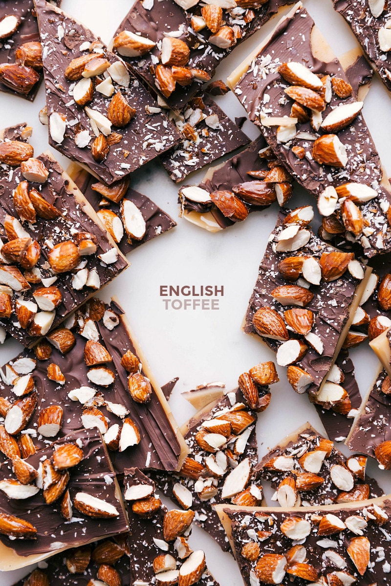 Scrumptious Homemade Toffee - Perfect for Satisfying Your Sweet Tooth Irresistible homemade toffee recipe on a plate, tempting and ready to indulge in.