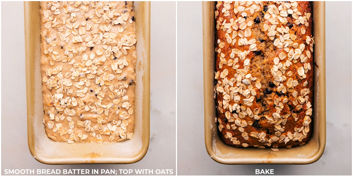 Simple And Flavorful Healthy Banana Bread Recipe Healthy Banana Bread Recipe batter in the pan baked up to perfection.