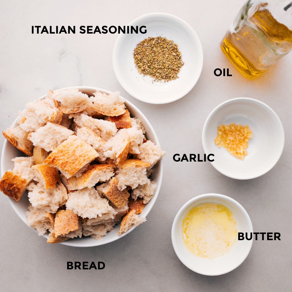 How To Make Panzanella The bread is seasoned and roasted to add to the salad.