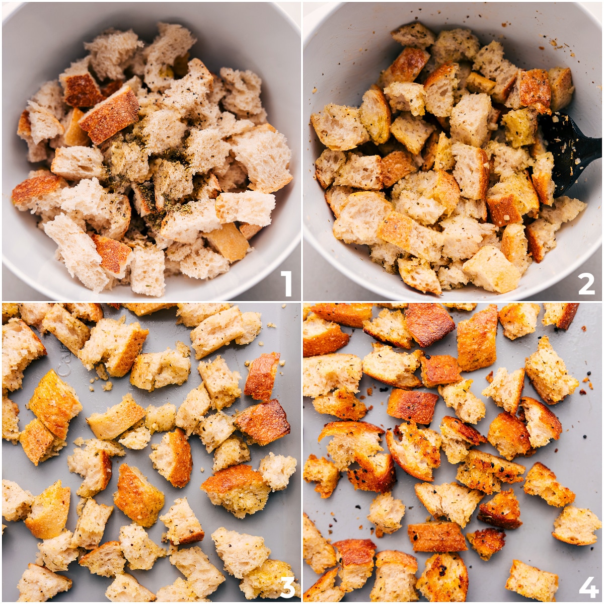The Best Panzanella Recipe Toss the bread with seasonings, herbs, garlic, oil, and butter, then roast it.