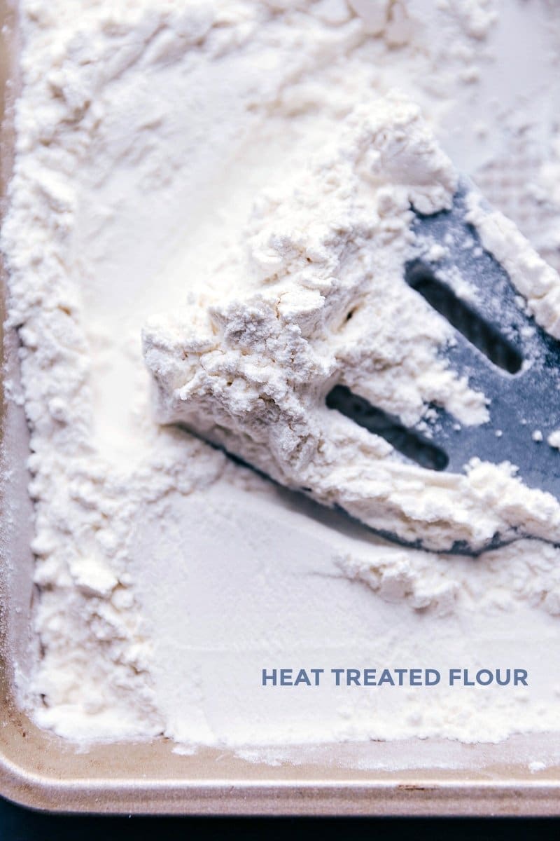 Making Flour Safe for No-Bake Recipes through Heat Treatment How to heat-treat flour on a baking sheet to ensure it's safe for no-bake recipes.