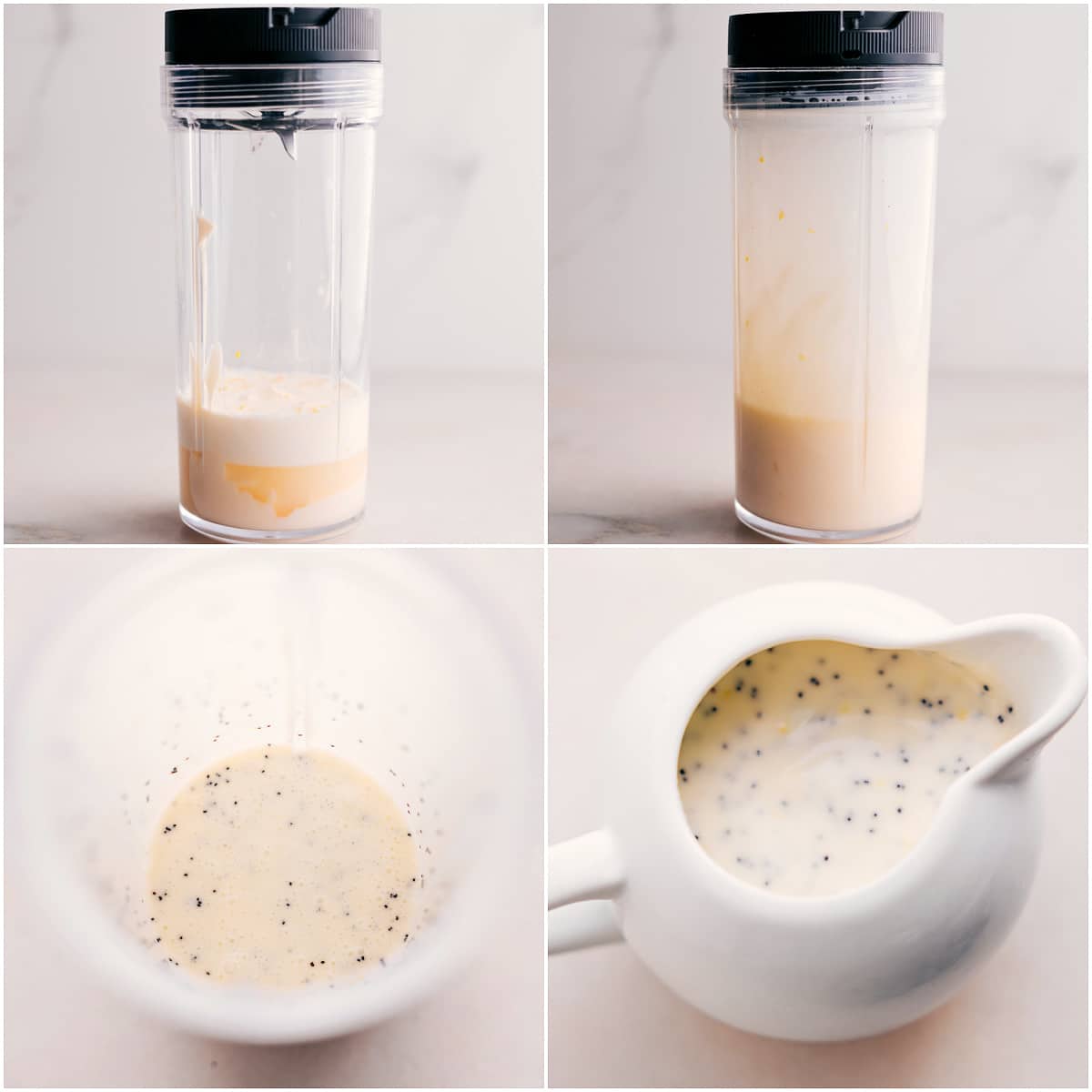 How To Make Poppyseed Dressing The poppyseed dressing is blended, poppyseeds are added, and it's ready for the salad.