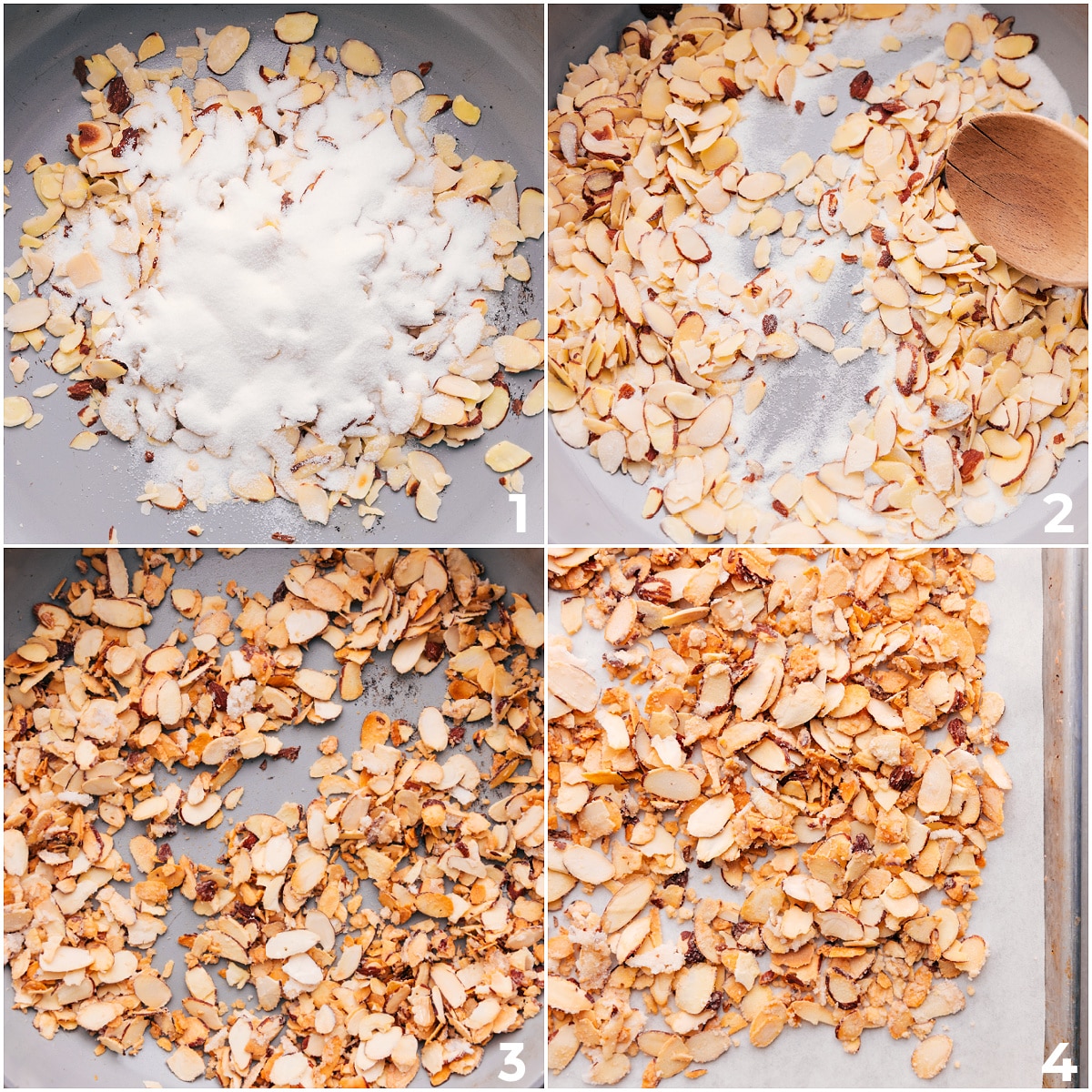 Sugared Almonds In Mandarin Orange Salad Toast and sugar the almonds to add to the dish.