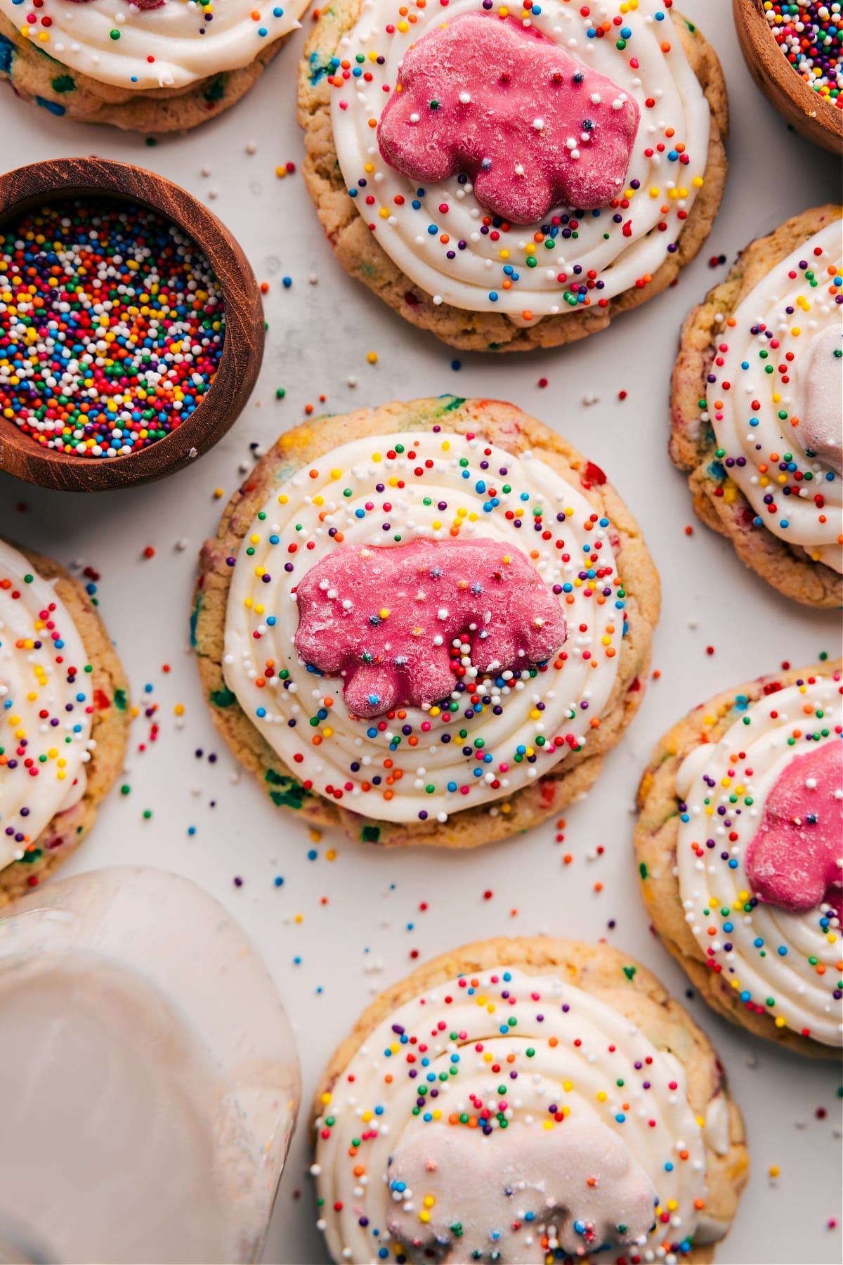 Animal Circus Cookies with Sprinkles