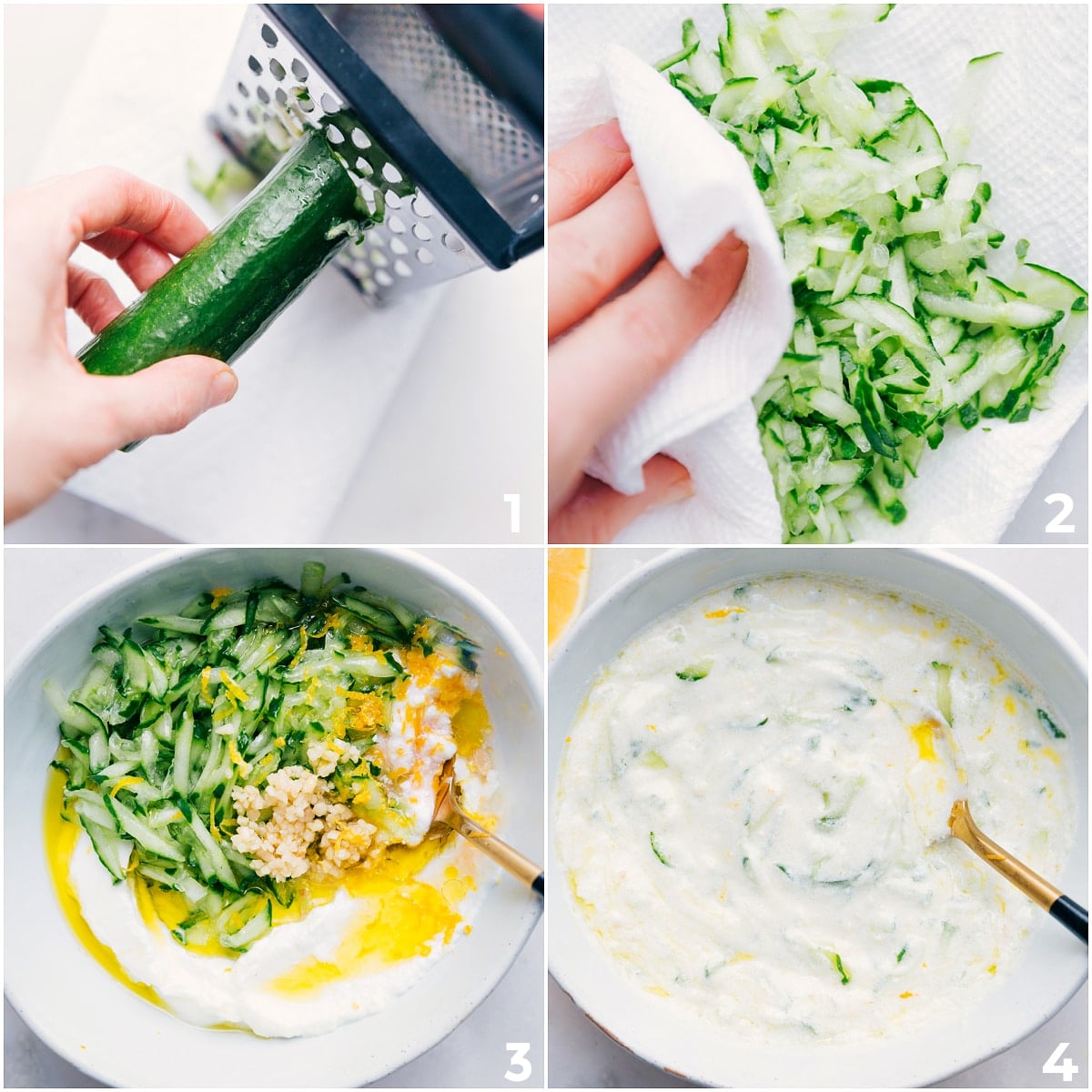 Make Tzatziki To Top Greek Ground Turkey Bowls Make a simple and delicious tzatziki sauce in a bowl to top this Greek Ground Turkey recipe.