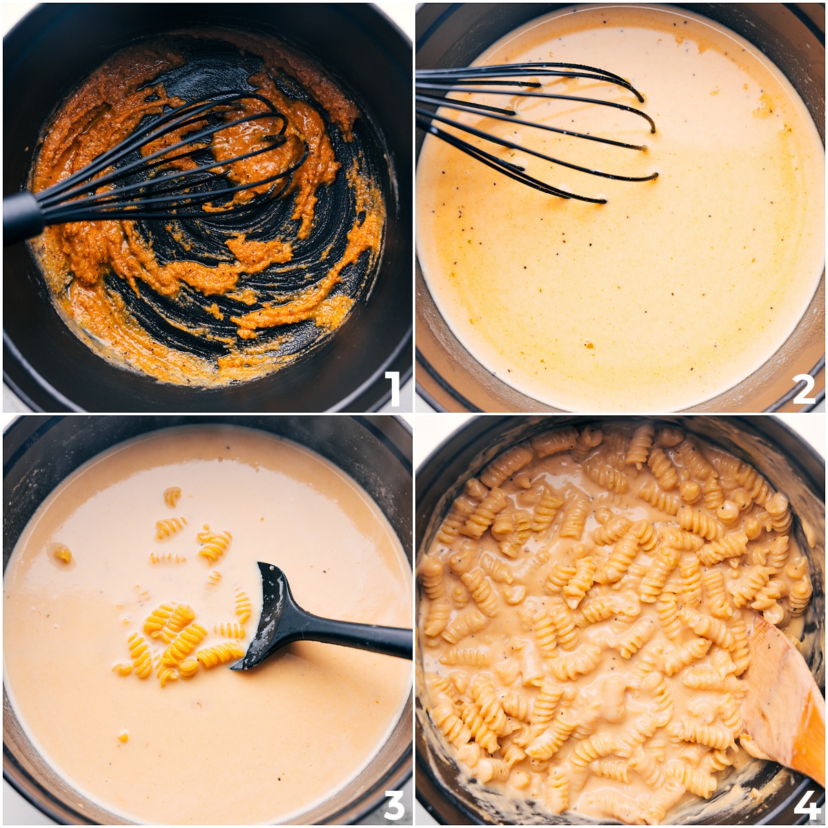How To Make BBQ Mac And Cheese The cream sauce is whisked together in the pot, then the pasta is added to cook with it for this delicious and cheesy BBQ Mac and Cheese.