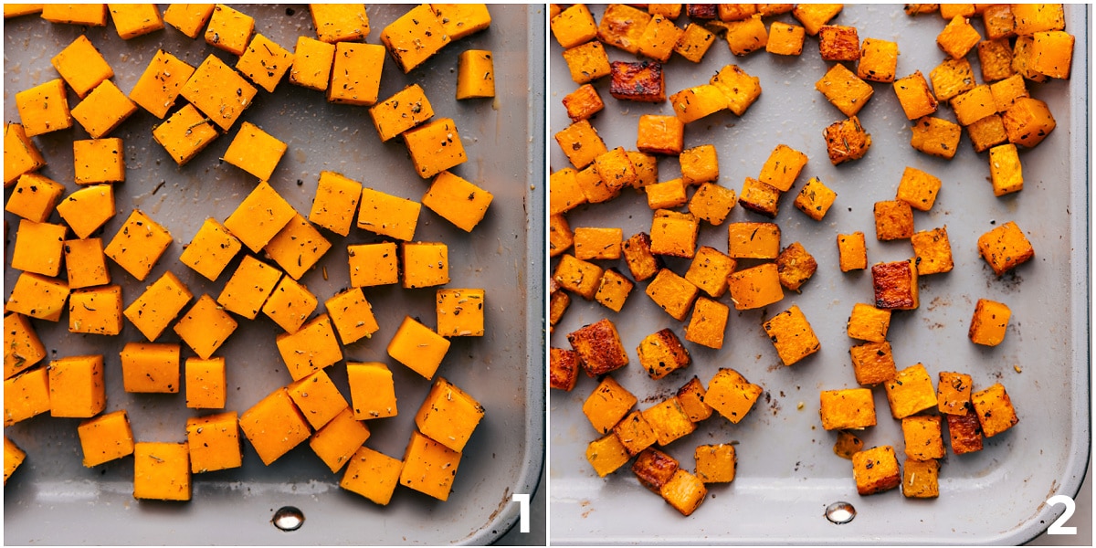 How To Roast Butternut Squash Roast the butternut squash on a sheet pan for this butternut squash pasta.