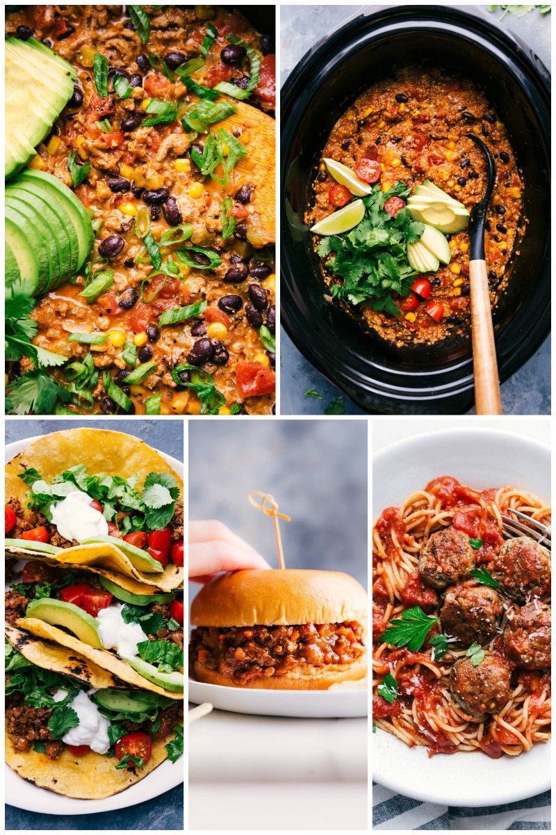 So you want simple but healthy meals? Start with ground turkey and you're on the right track! Simple meals are often kid favorites, too. Recipes via ChelseasMessyApron.com #simple #groundturkey #turkey #kidfriendly #easy #beginners Five simple ground turkey recipes