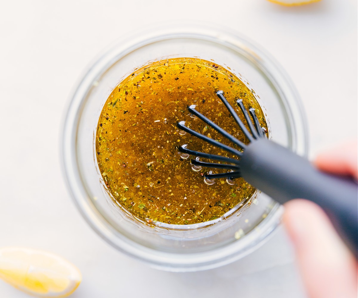 How To Make Lemon Vinaigrette Whisk together the dressing.