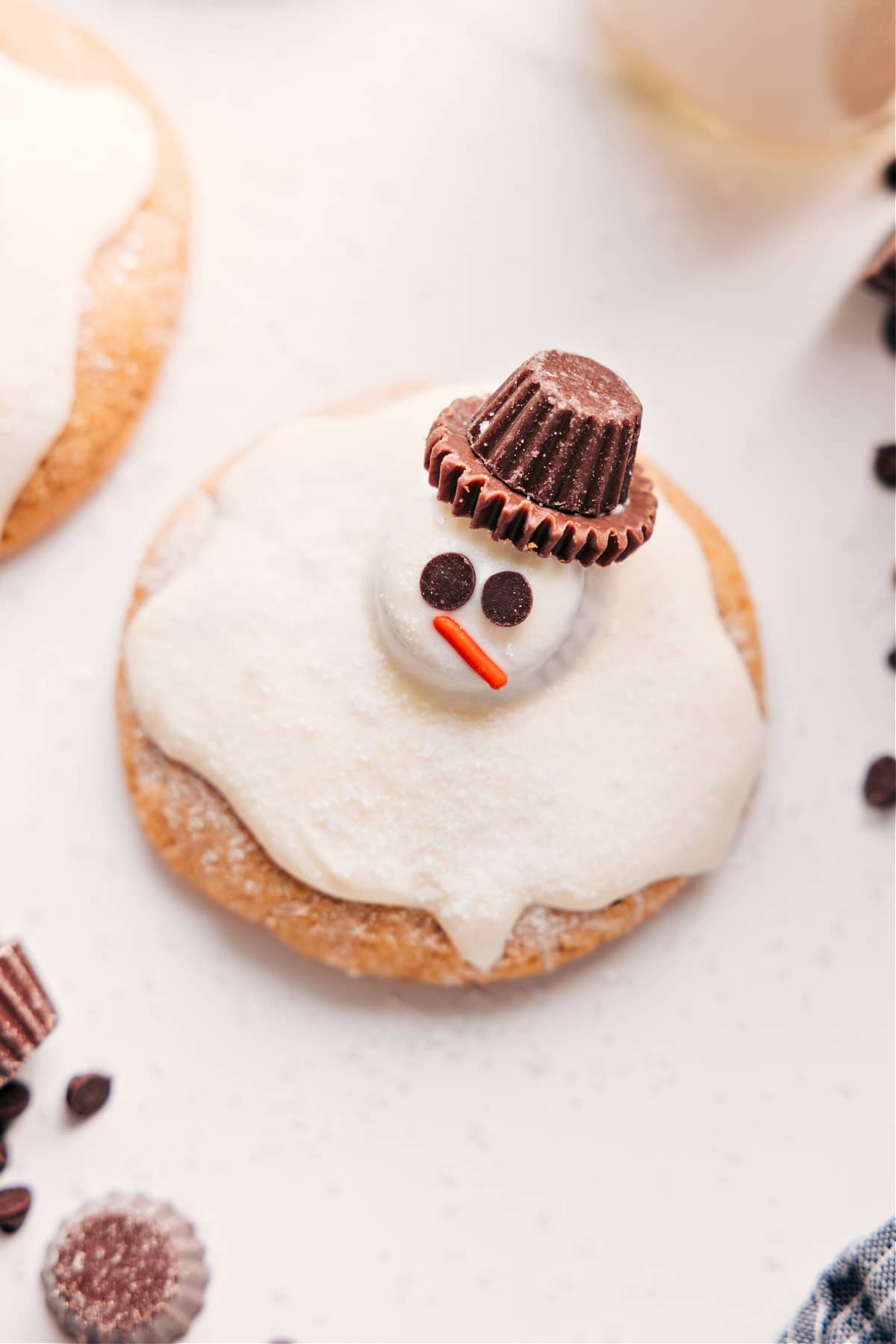 Fun And Festive Melted Snowman Cookies Melted Snowman Cookies ready to be enjoyed for the holidays.
