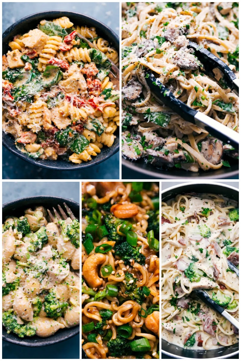 The best chicken recipes! Images of 5 pasta dishes