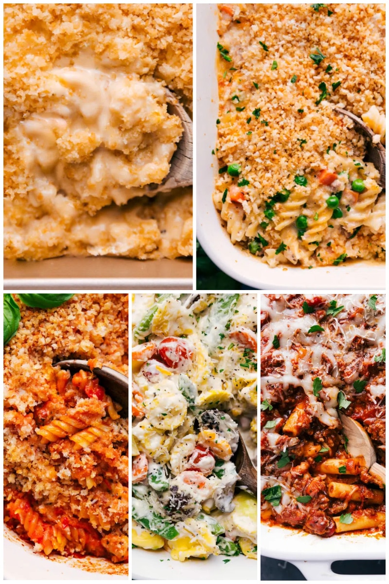 If I had to pick the type of food that everyone loves, it would have to be pasta. So many recipes use pasta, regardless of the area of the world where they originate. Collage of Pasta Casserole Recipes