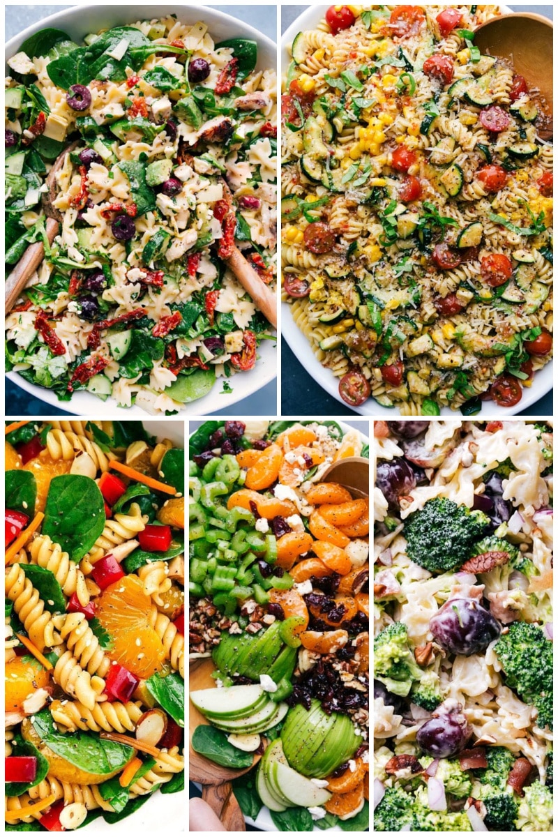 If I had to pick the type of food that everyone loves, it would have to be pasta. So many recipes use pasta, regardless of the area of the world where they originate. Collage of Pasta Salad Recipes