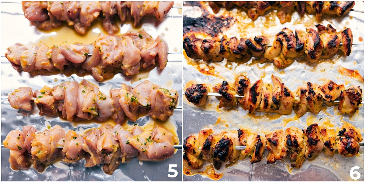 Oven Roasted Or Grilled Citrus Chicken Marinade The meat is roasted in the oven on skewers.