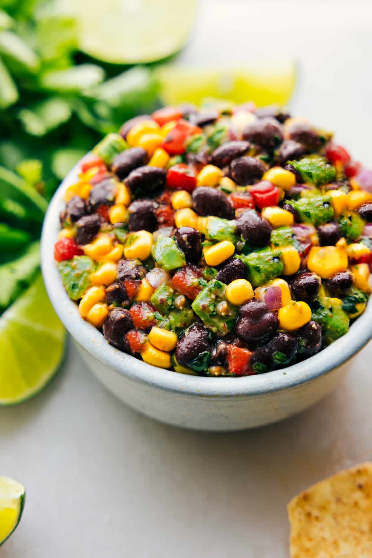 Black Bean Corn Avocado Salad Recipe Black Bean Corn Avocado Salad recipe in a bowl ready to be enjoyed.