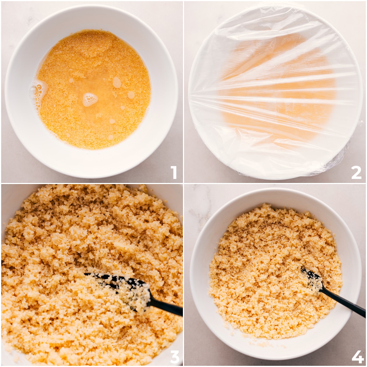 How To Make Bulgur The bulgur cooks by adding it to boiling water, letting it sit, then fluffing it for this tabouli.