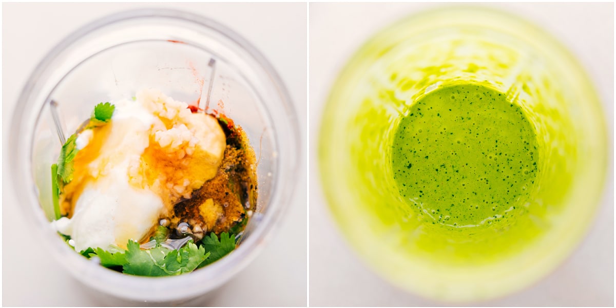 How To Make The Best Dressing For Sweet Potato Black Bean Salad All the dressing ingredients are in the blender bottle, ready to be blended together.