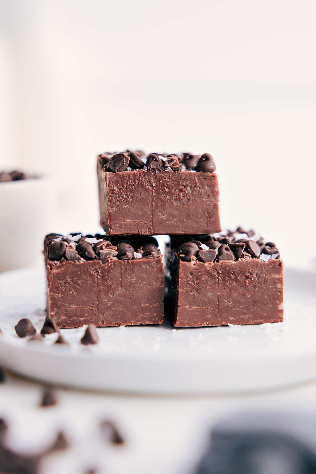 Easiest And Most Delicious Fudge Recipe Simple and delicious Fudge Recipe stacked on top of each other.