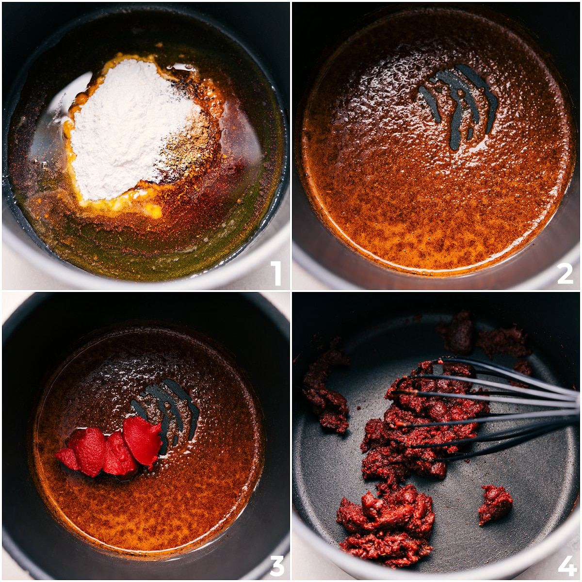 How To Make Enchilada Sauce Whisk the seasonings, flour, and tomato paste together for this enchilada sauce.