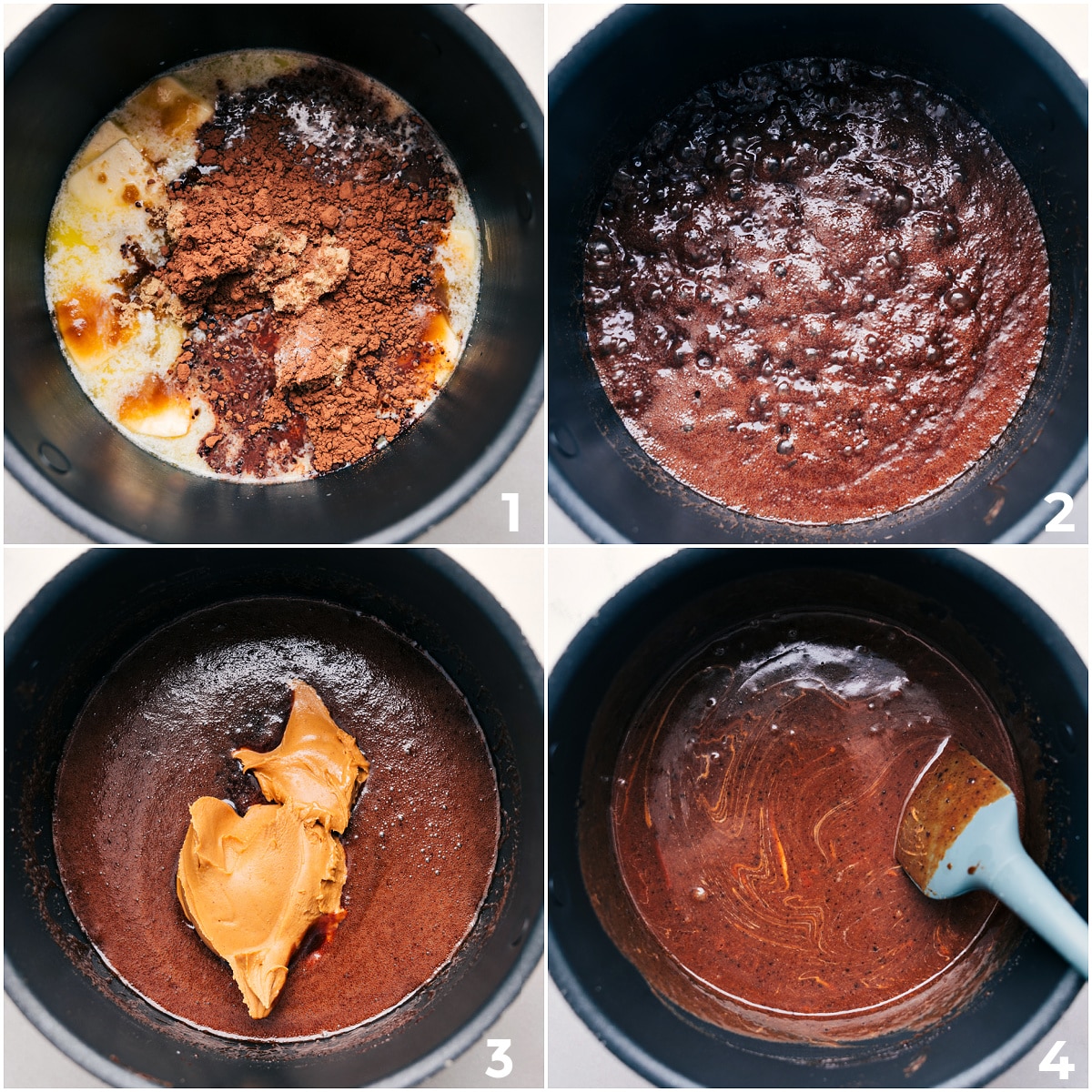 How To Make No Bake Cookies Assembling the ingredients in a pot to melt down and add to the oats for the no bake cookies.