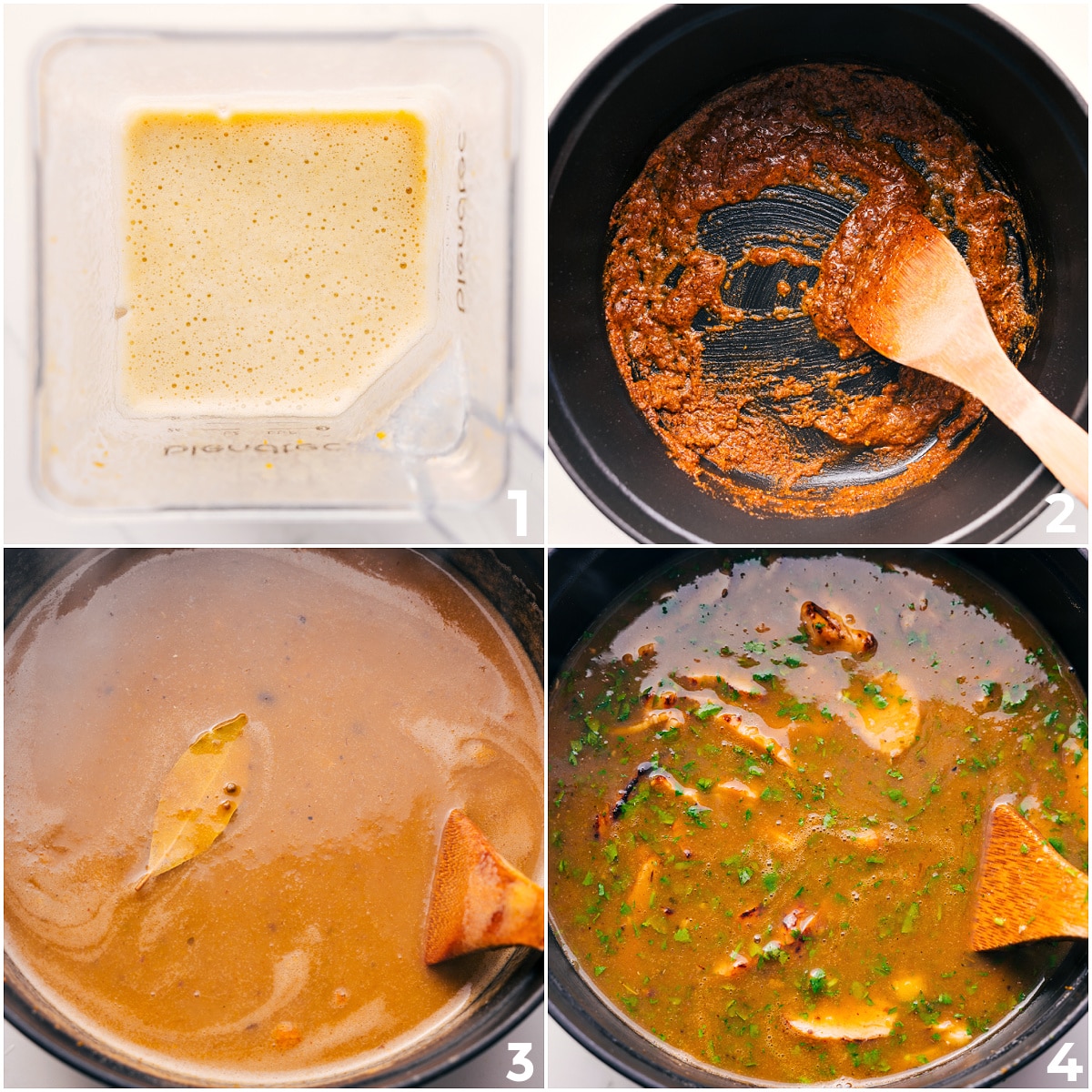 Use Rotisserie Chicken For A Shortcut To 20-Minute Chicken Pozole Blending chiles with chicken stock, then sautรฉing oil with flour and spices before combining everything to cook together into chicken pozole.