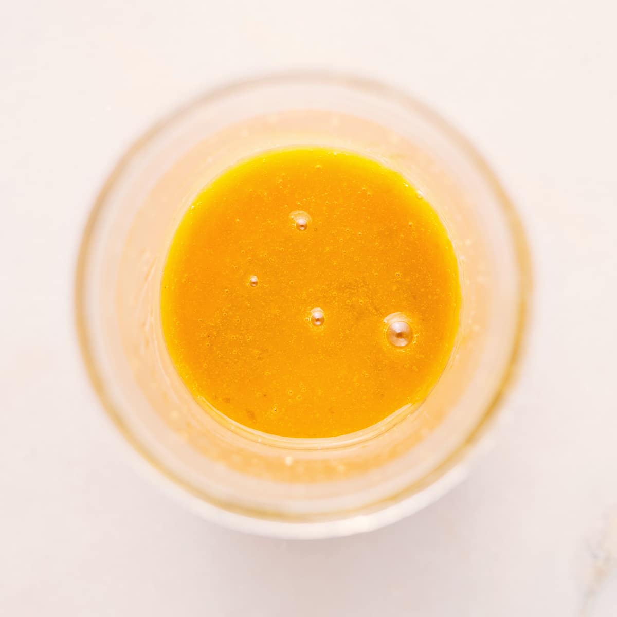 Quick And Simple White Balsamic Vinaigretteย Recipe The dressing all mixed together ready to be enjoyed.