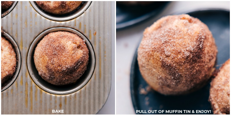 Easter celebrations call for joy, family bonding, and of course, delightful treats like these Empty Tomb Rolls! Recipe via chelseasmessyapron #dessert #best #quick #easy #simple #breakfast #cinnamon #cinnamonrolls #marshmallow #easter #easterrecipes #easterbreakfast #emptytombrolls #rolls Empty Tomb Rolls being baked.