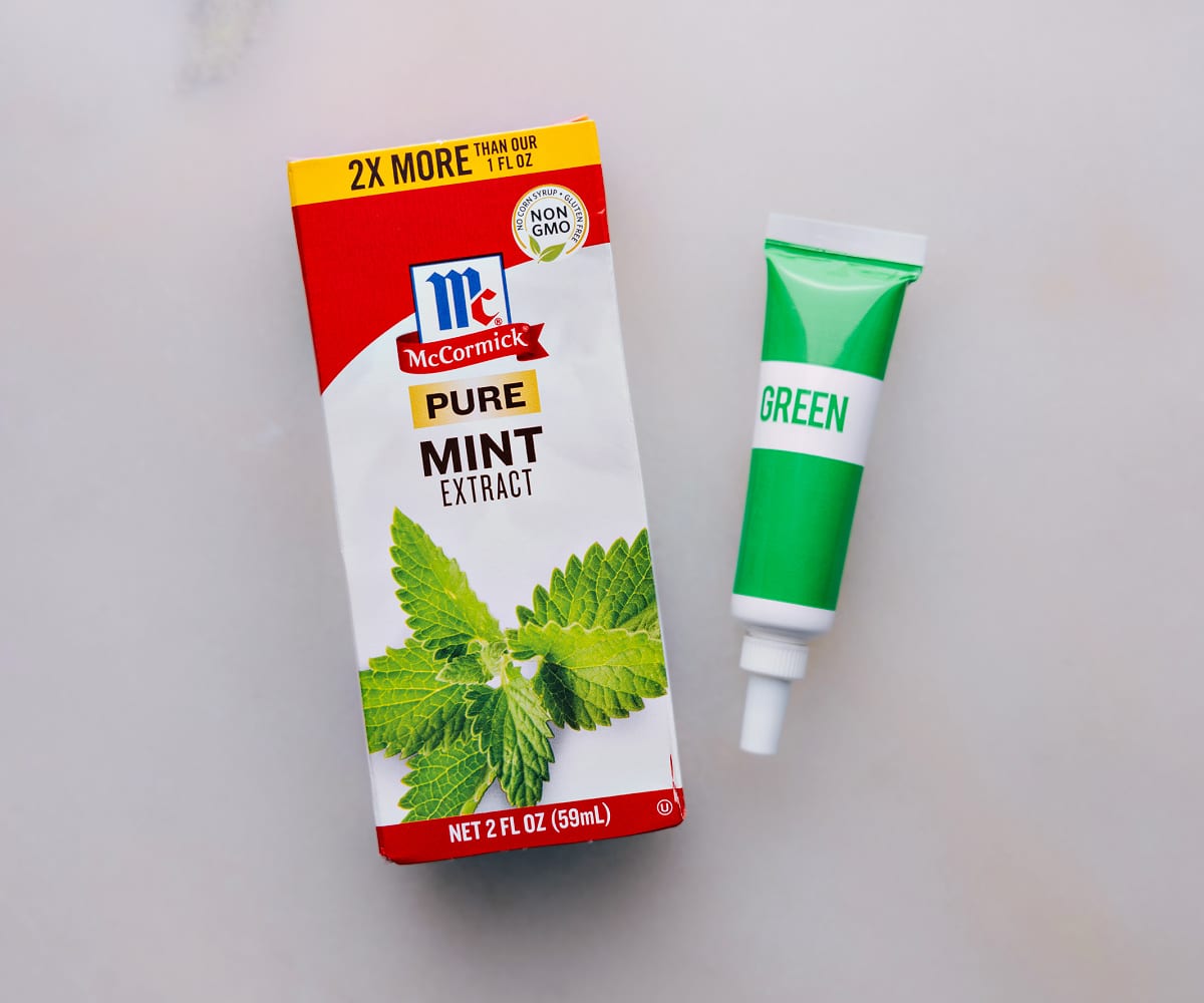 Ingredients In Shamrock Shake Mint extract and green food dye added to the Shamrock Shake.