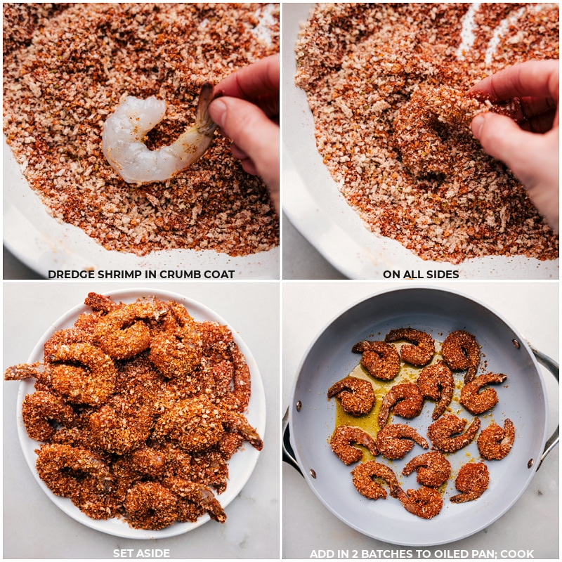 How To Make Blackened Shrimp Recipe Dredge shrimp in crumbs, cook in two batches for this blackened shrimp recipe.