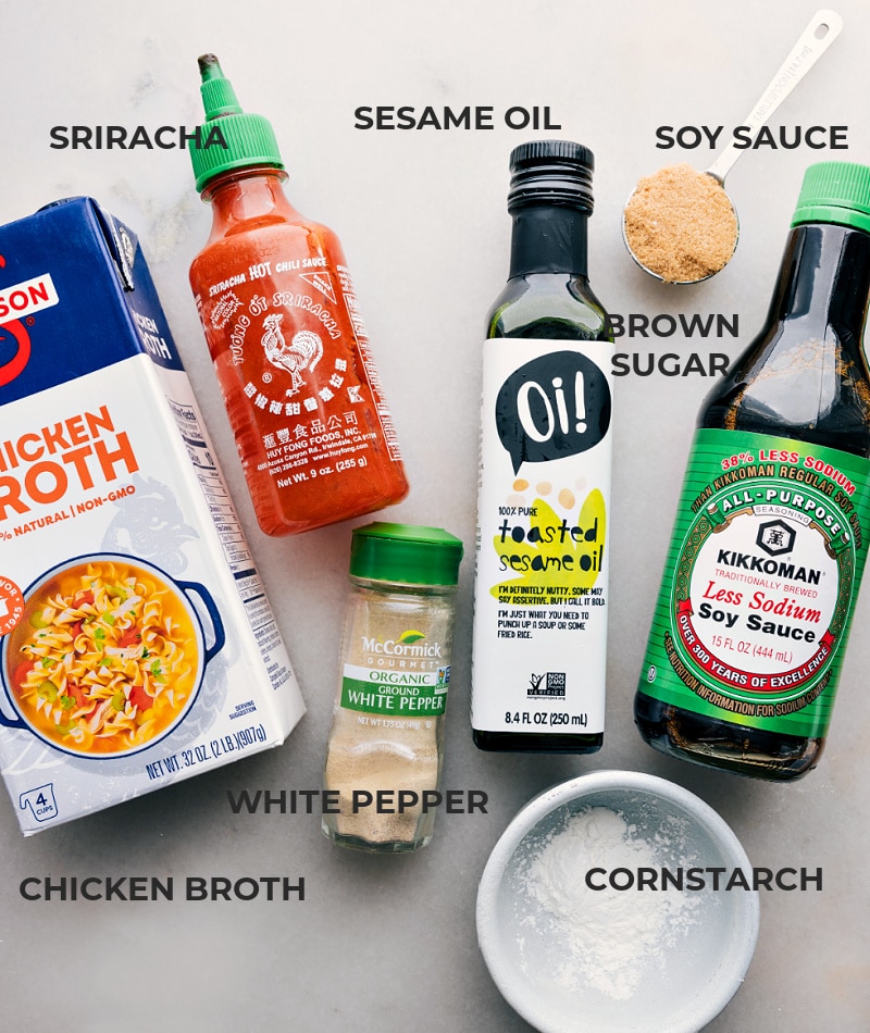 Foil Pack Ramen Noodles! The dish unites the umami-rich, spicy, and slightly sweet notes of a quick homemade stir-fry sauce with the smokiness of sausage, freshness of veggies, and the comforting familiarity of ramen noodles.ย Recipe via chelseasmessyapron #dinner #quick #easy #simple #familyfriendly #kidfriendly #easycleanup #camping #campingfood #foilpack #ramennoodles Ingredient shot of the sauce used in this Foil Pack Ramen Noodles recipe