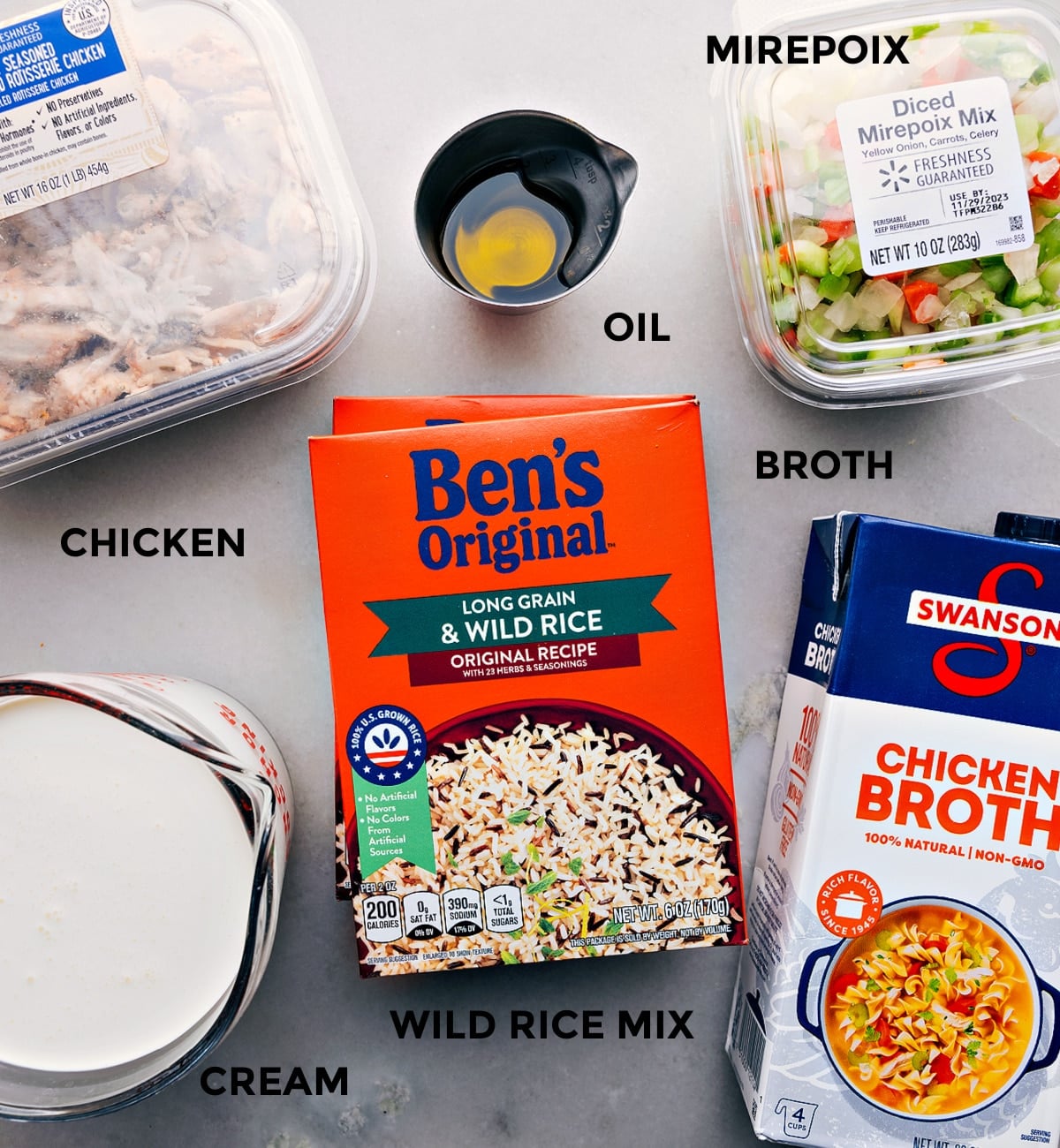 Ingredients In Ingredients Creamy Chicken And Wild Rice Soup Ingredients used in this quick and easy weeknight dinner.