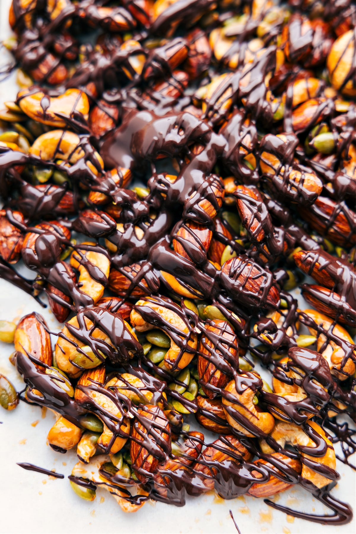 Easy And Delicious Healthy Nut Bark Recipe Healthy Nut Bark on a tray ready to be enjoyed.